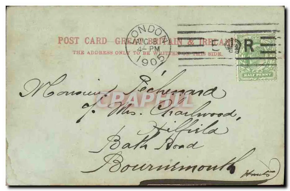 London Hippodrome — vista da rua — editor desconhecido, n° 2882 - Verso