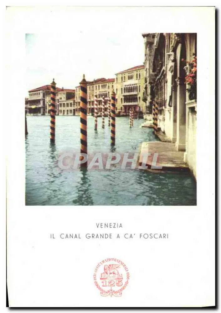 Venedig — Der Grand Canal bei Ca' Foscari — Editions Assicurazioni Generali n°125 - Vorderseite