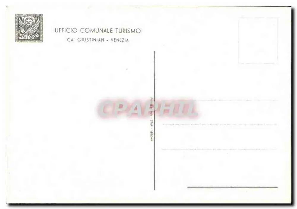Venedig — Der Grand Canal bei Ca' Foscari — Editions Assicurazioni Generali n°125 - Rückseite