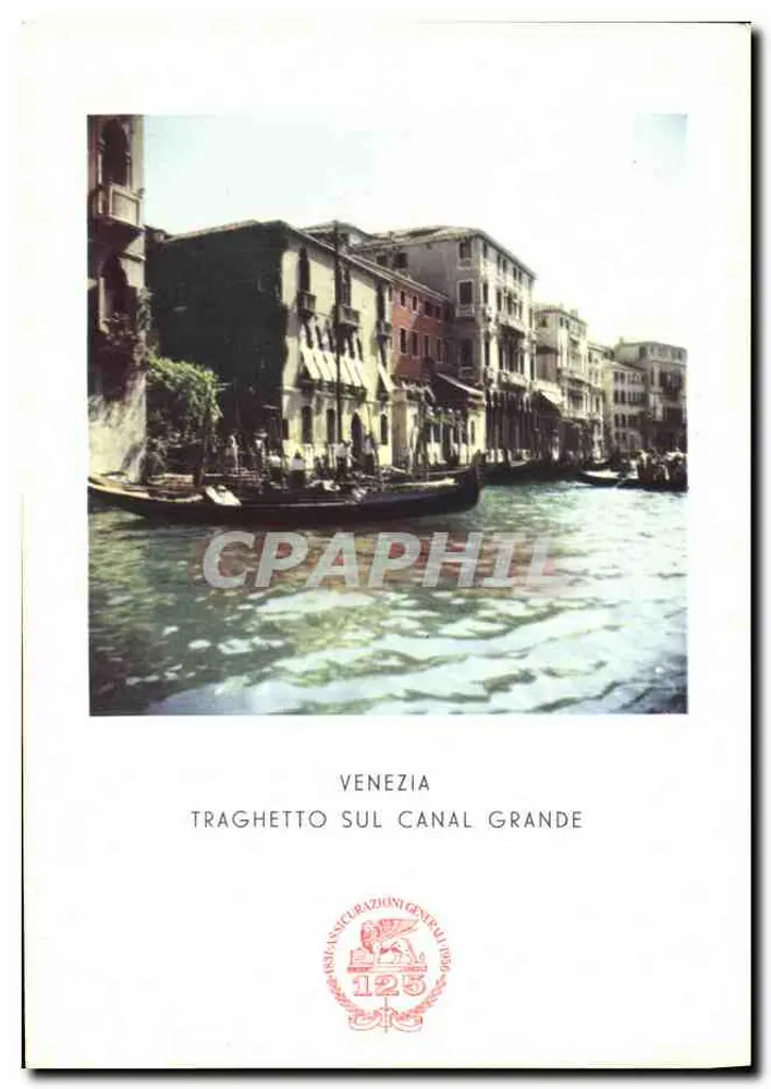 Venedig - Gondel auf dem Grand Canal — Verlag: Assicurazioni Generali, Nr. 125 - Vorderseite
