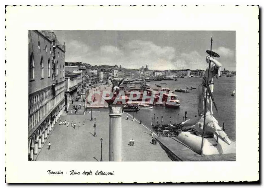 Veneza — Riva degli Schiavoni — Ed. Borgoni Stefano, Veneza - Frente