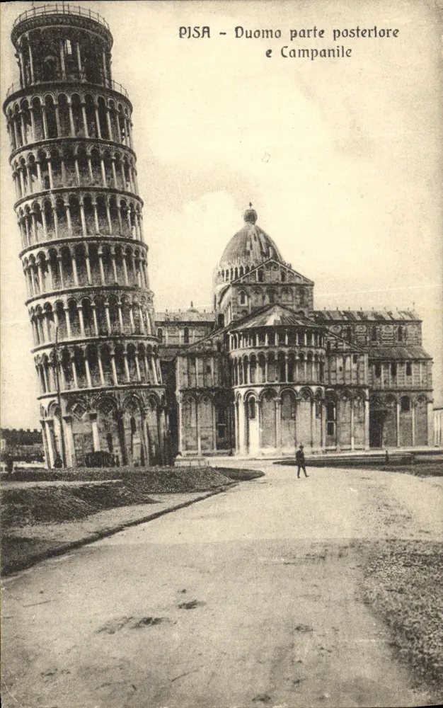Pisa - Duomo parte postérieure et Campanile — Éd. Oreste Scarlatti, n° 230 - Anverso