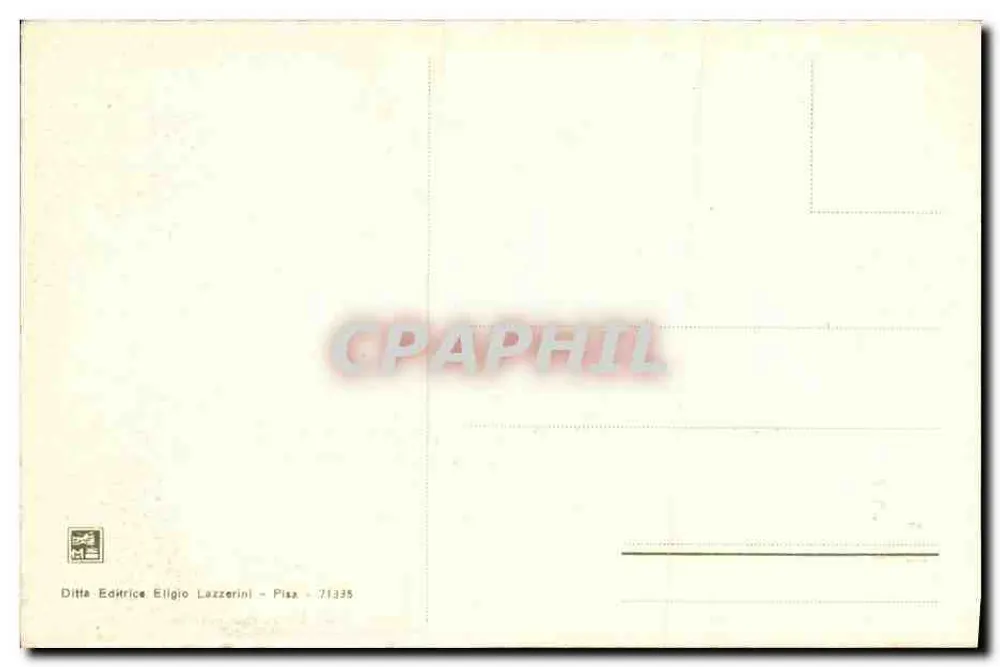 Pisa — O Campanile — Ditta Editrice Eligio Lazzerini - Verso