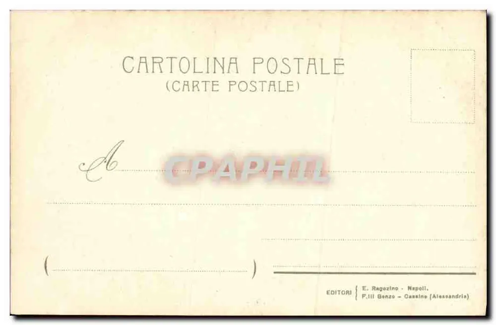 Pompeia - Templo de Vênus — ilustração colorida — Stab. Armanino, Gênova, n° 90 - Verso
