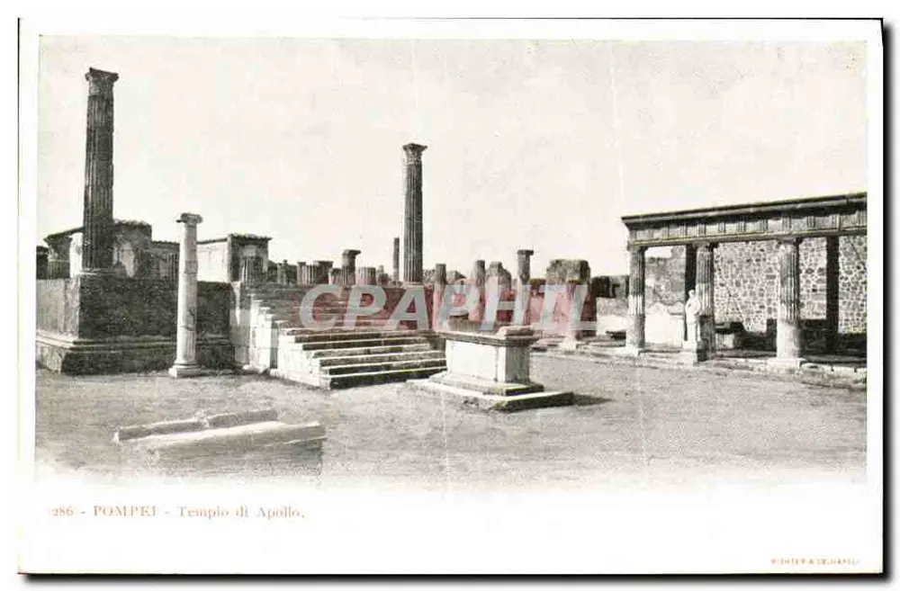 Pompeia — Templo de Apolo — Richiet & Se. N° 286 - Frente