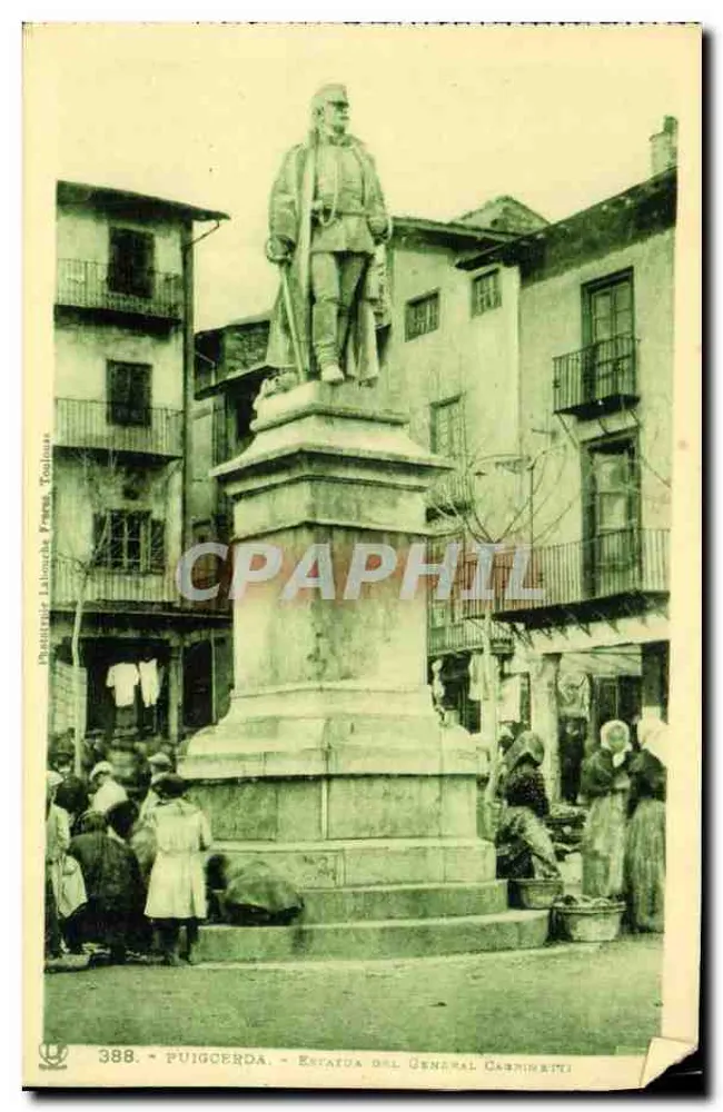 पुइग्सर्डा - जनरल कार्निमेट्टी के स्टैच्यू - विभाग लाकौज़, टौलूज़, संख्या 388 - आगे