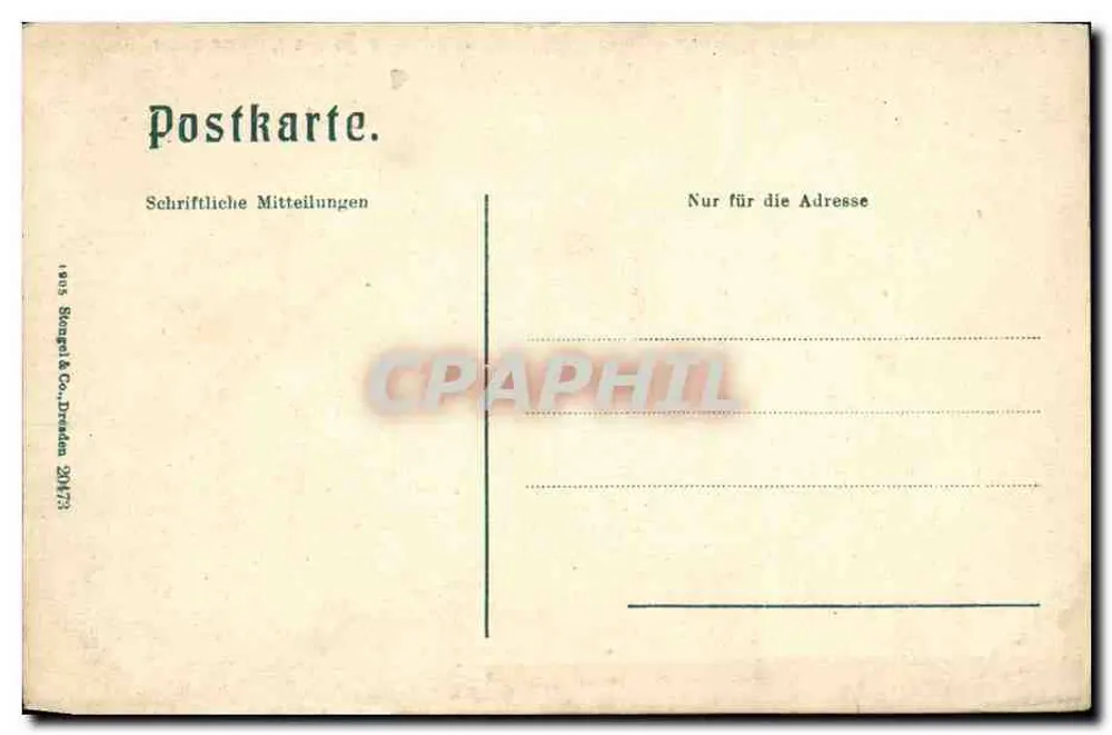 Lindau no Lago de Constança — Muralha Romana — editor Siong & Co. Dresden, n° 2473 - Verso