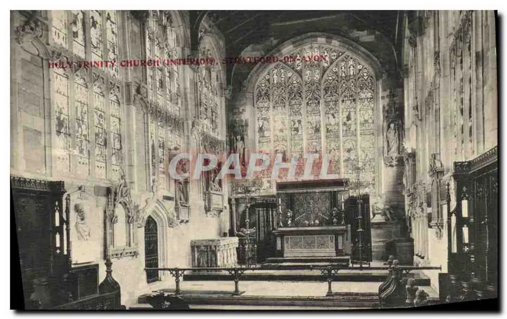 Kerk van de Heilige Drie-eenheid (interieur) — Stratford-on-Avon — W.H.S.&S. 'Series' - Voorkant