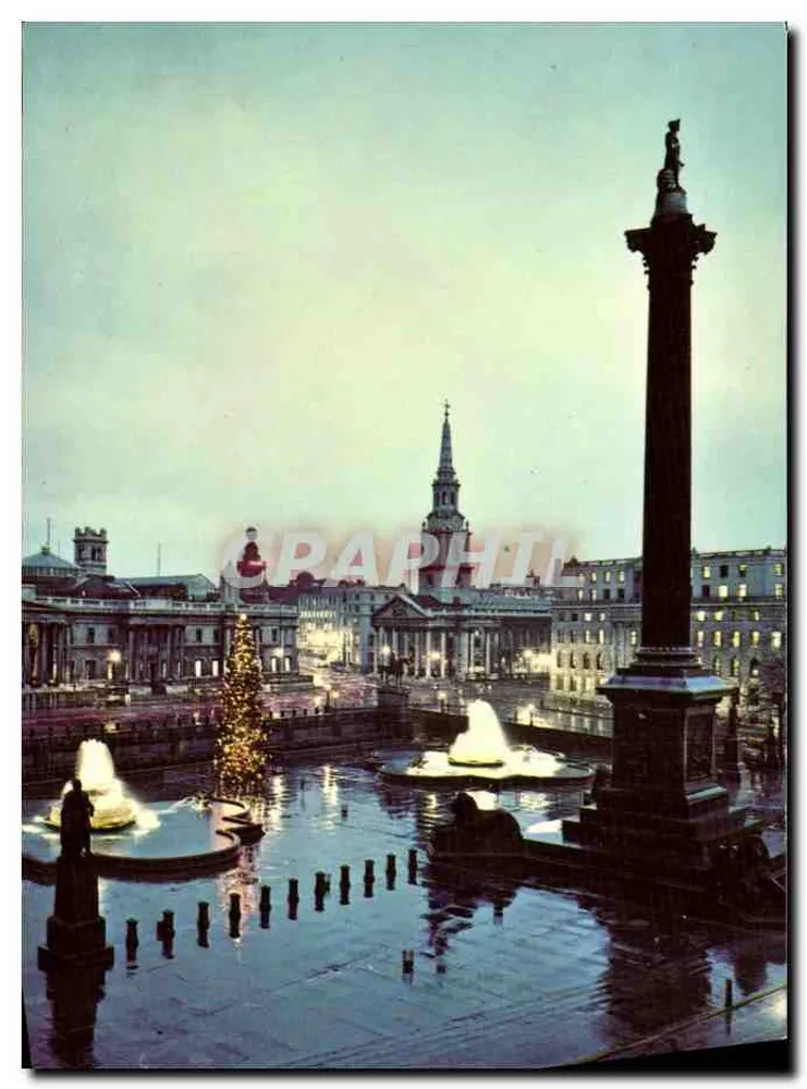 Trafalgar Square à Noite — Londres — PT1098 - Frente