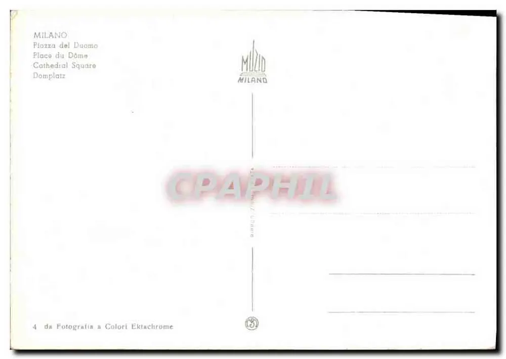 Milão - Piazza del Duomo — editor MILANO - Verso