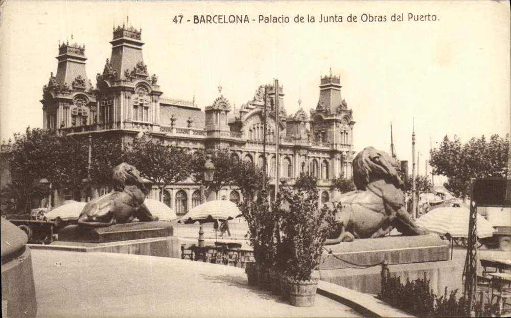 Barcelona - Palacio de la Junta de Obras del Puerto — editor Ferguiles, n° 47 - Frente