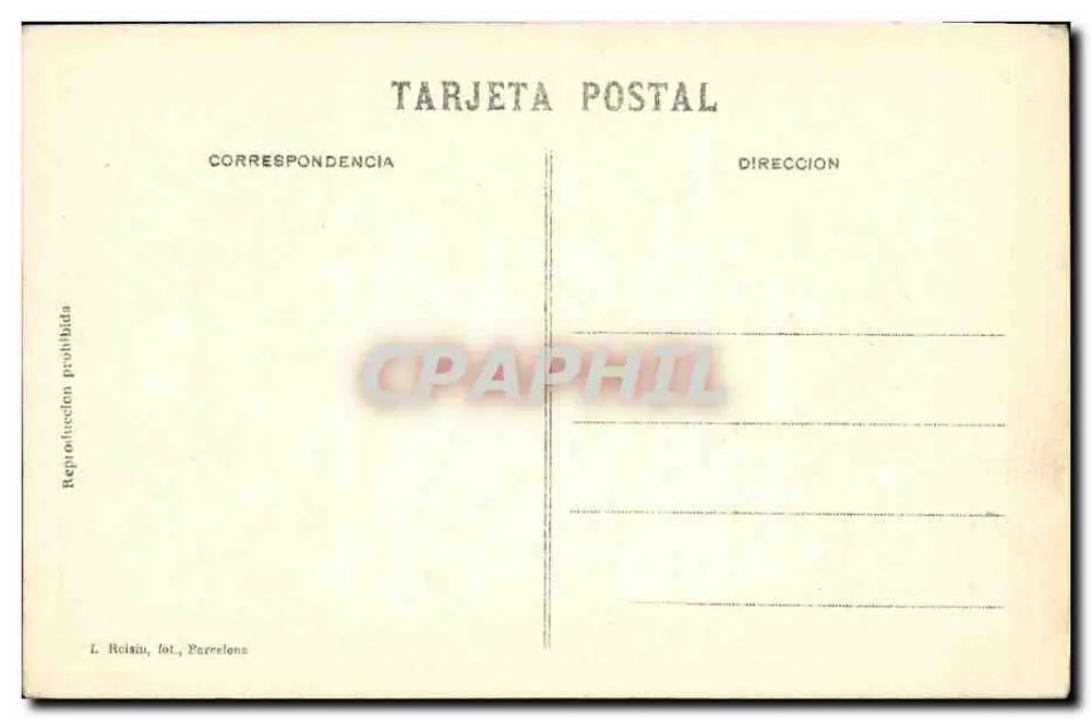 Barcelona - Panoramablick von Montjuich — L. Roisin, fot., Barcelona, Nr. 16 - Rückseite