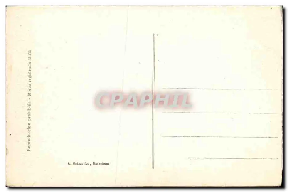 Pamplona — Salle des Conseils du Palacio de la Diputación Foral — Verlag L. Rolzin, Barcelona, Nr. 17 - Rückseite