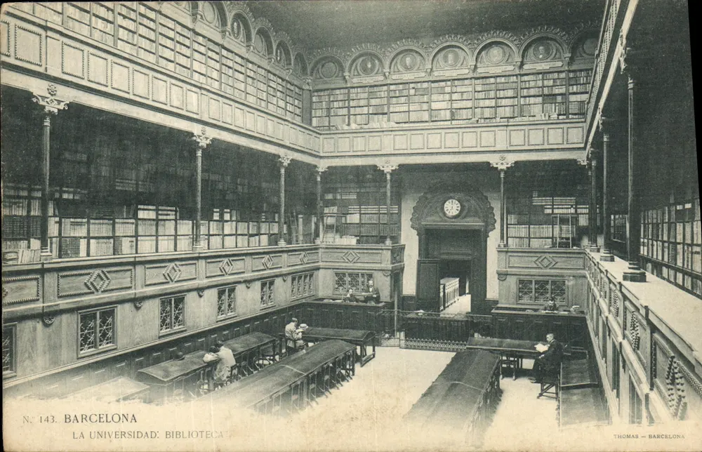 De Universiteit: Bibliotheek — N.º 143 — Thomas — Barcelona - Voorkant