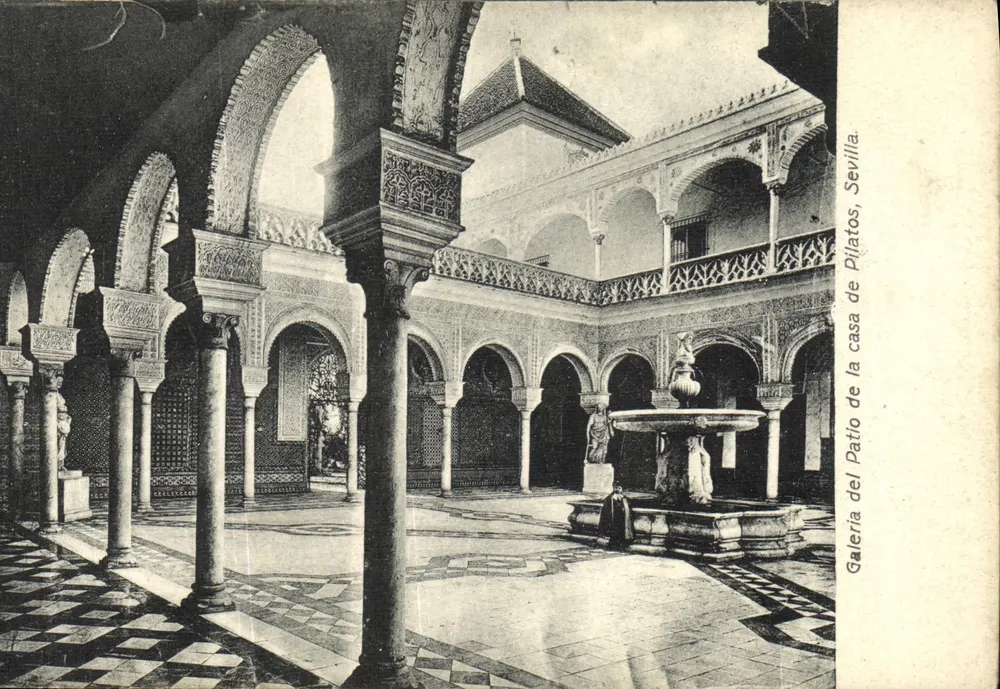 Patio de la casa de Pliatos — Sevilla — Galería de la casa de la casa de Pliatos - Vorderseite