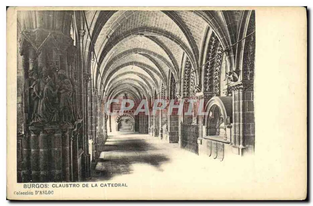 Burgos: Claustro da Catedral — Coleção D'ASLOC - Frente