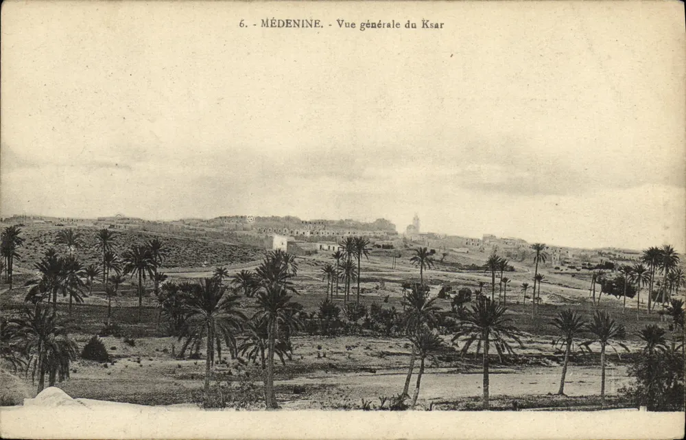 Médenine — Vista generale del Ksar — Stampa Moderna, A. Masi, Sfax - Recto