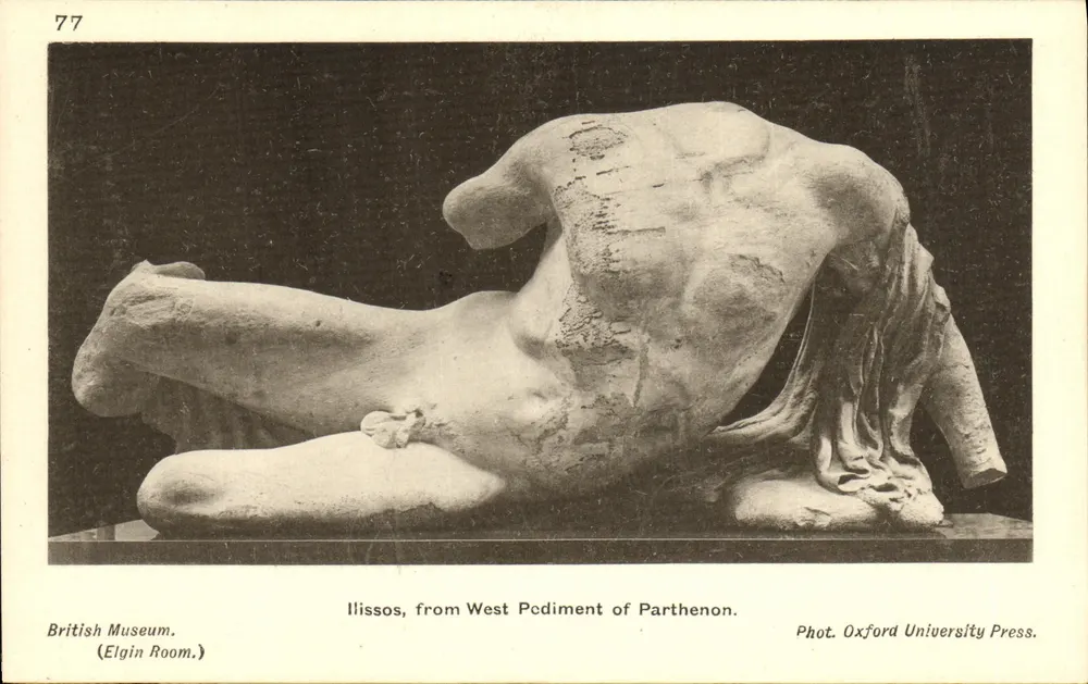 Ilissos, vom Westpediment des Parthenon — British Museum, Elgin Room — Oxford University Press, n°77 - Vorderseite