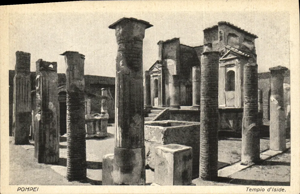 Pompei — Tempio d'Iside — editor Plutiné - Frente