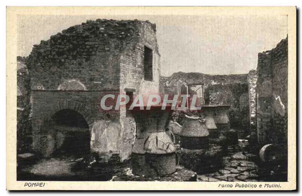 Pompeia — Forno Pubblico e Mulini — Editor Esane G. Pellis, Milão - Frente