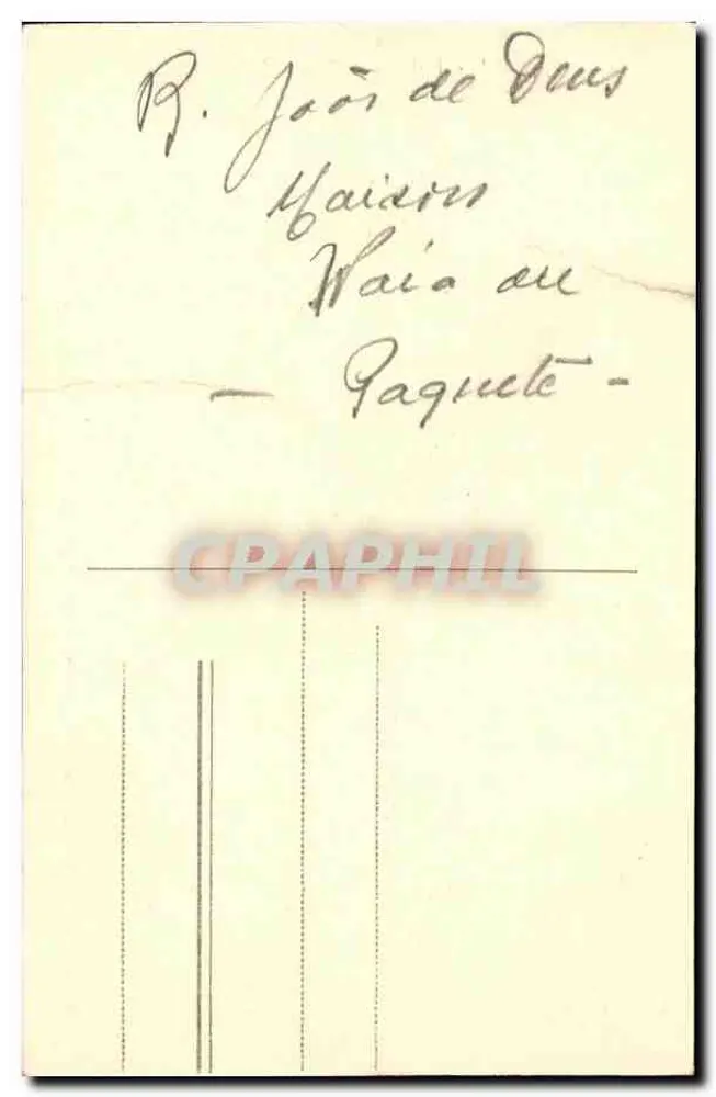 Évora - Alemtiljano-Kleidung: Schäfer — Ausgabe der Papelaria e Livraria Nazareth, Évora, Portugal, n°60 - Rückseite