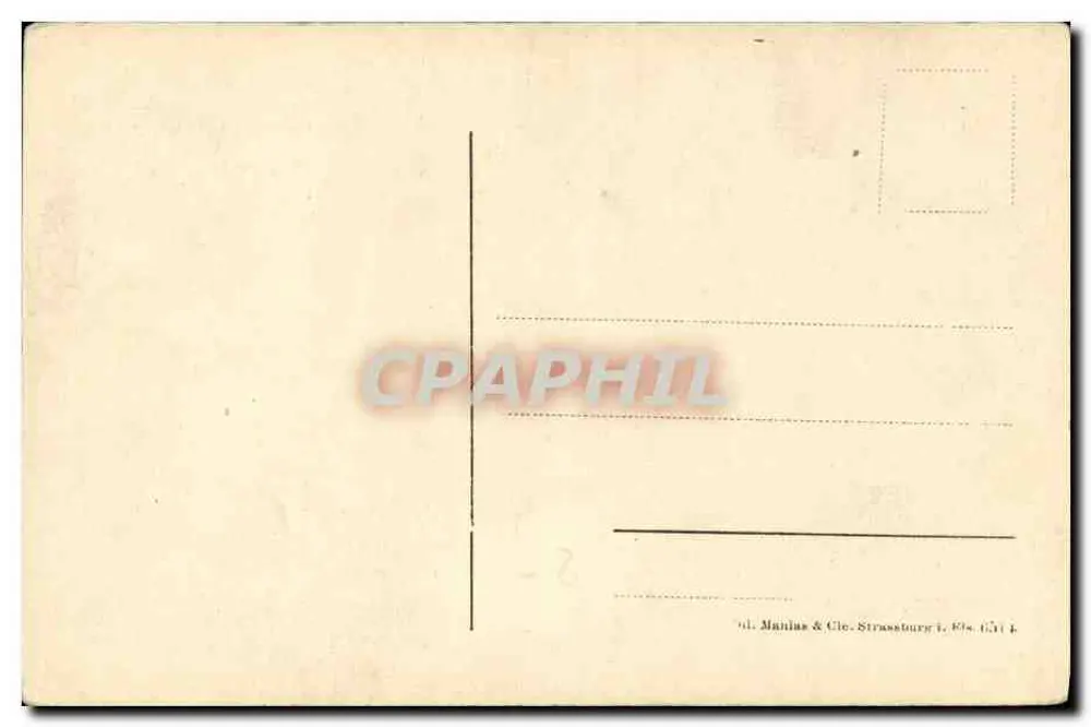 Große Kreuz von Molshelm — Verleger: 'd. Manias & Cie. Straßburg (1.61)' - Rückseite