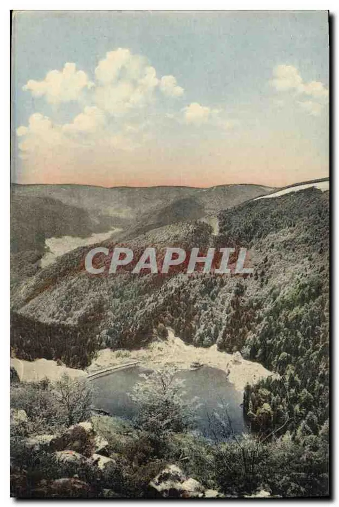 Schiessrotriedweier im Münstertal — vue panoramique — editor Verlag C. Bäumer, Münster I. E., n° 83 - Frente