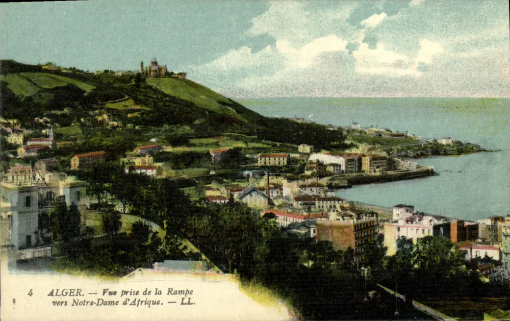 Alger — Blick vom Rampe zum Notre-Dame d'Afrique — LL - Vorderseite