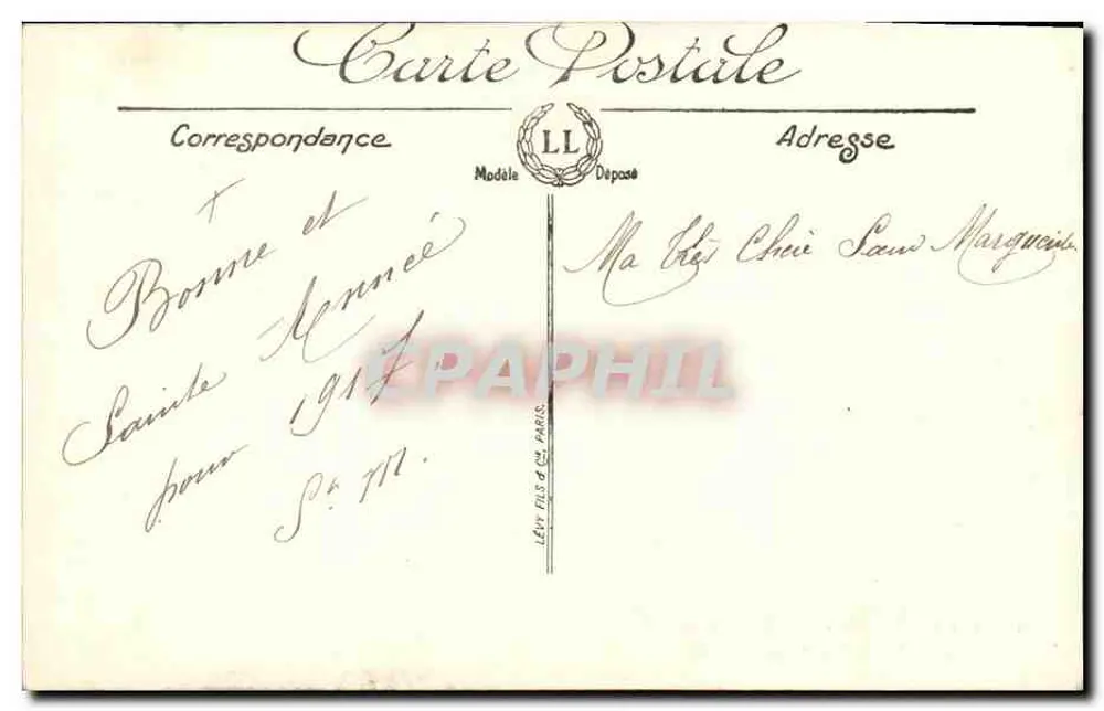 Alger — Blick vom Rampe zum Notre-Dame d'Afrique — LL - Rückseite