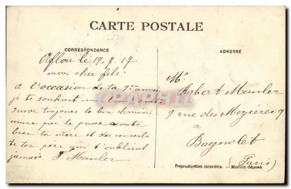 Alfou (Algerien) — Gruppe der Amouriates — Beisar, phot.-Alger - Rückseite