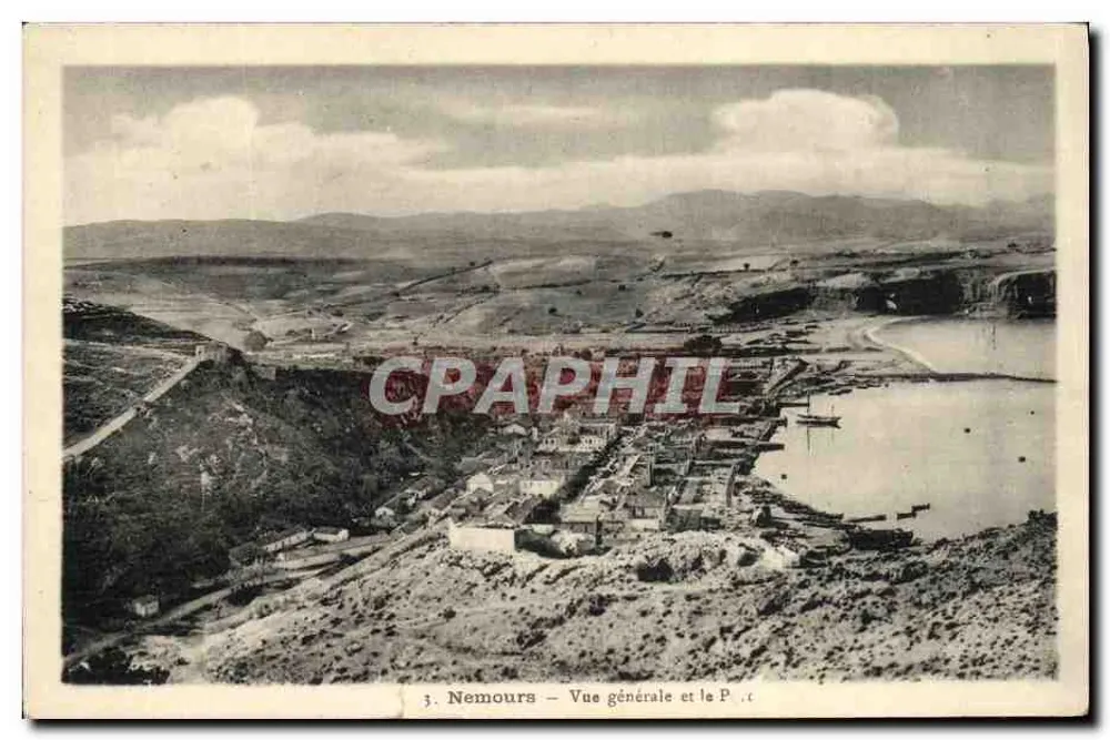 Nemours — Vue générale et le Port — Éditeur : Photo-Eiab, Alger - Frente