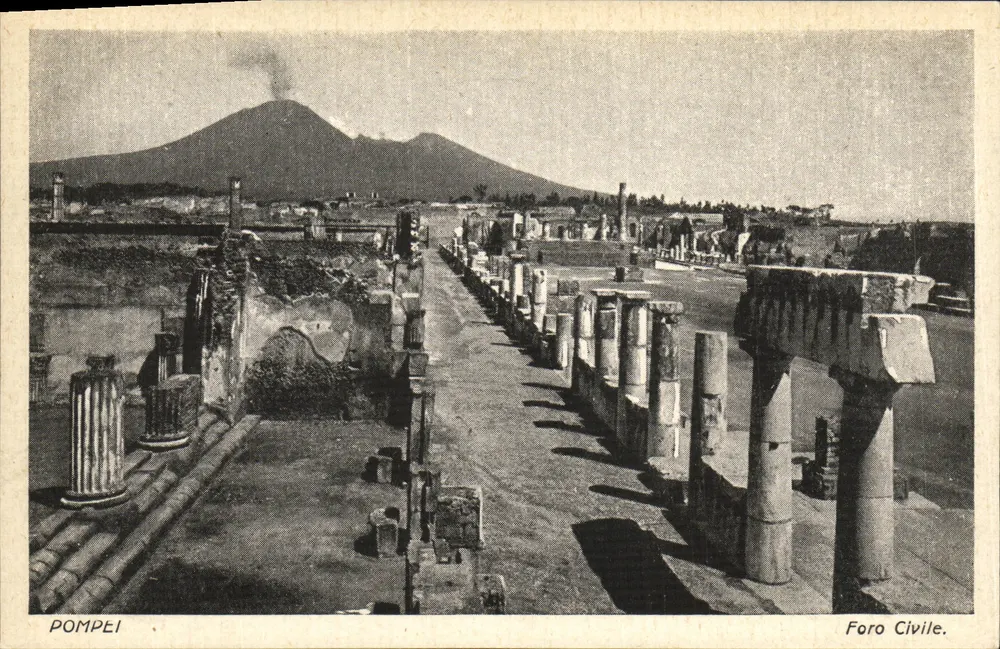 Pompeia — Foro Cívico — Editor Platinine, Milão - Frente