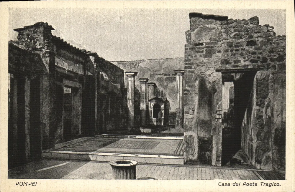Pompeii — Ruinen der Casa del Poeta Tragico — Plutine - Vorderseite