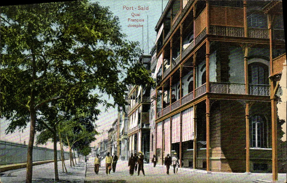 Port-Saïd — Quai François-Joseph — Éditeur Epititimos Frères - Vorderseite
