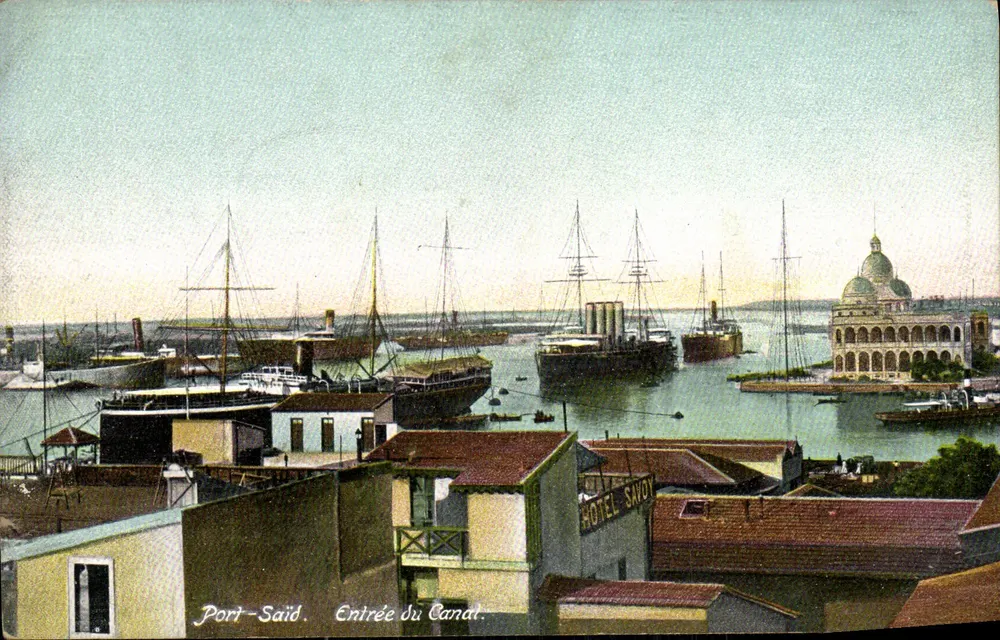 Port-Saïd — Eingang zum Kanal — Verlag Ephitimos Frères, Nr. 56514 - Vorderseite