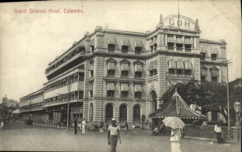 Grand Oriental Hotel, Colombo — Verlag Plate & Co., Ceylon, Nr. 387 - Vorderseite
