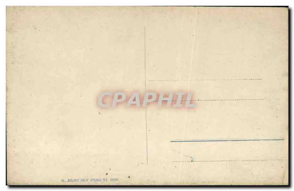 Puschwitz — vista aérea — G. Jilovský, Praga XI, 1926 - Verso