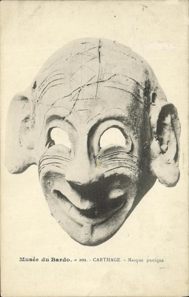 Muzeum Bardo - Kartagina -面具 punicki - Awers