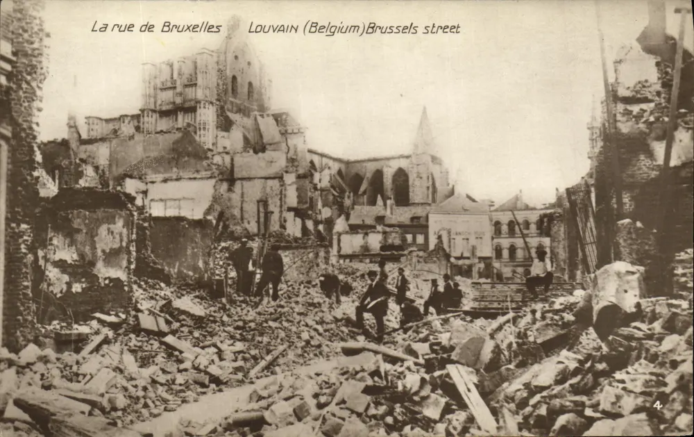 Die Brüsseler Straße — Louvain (Belgien) — Entitron, Paris - Vorderseite