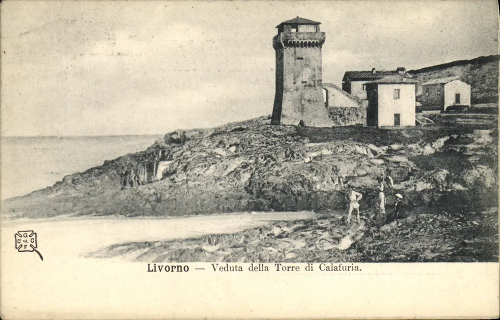 Livorno — Ansicht der Calafuria-Turm — Verlag G.G.F. Nr. 137 - Vorderseite