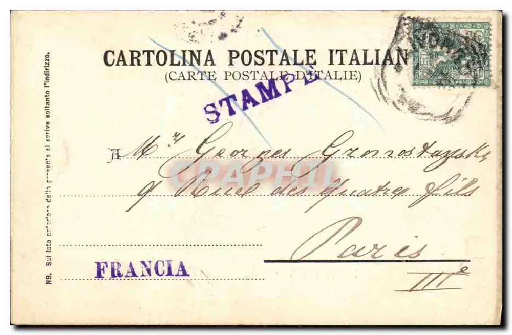 Livorno — Ansicht der Calafuria-Turm — Verlag G.G.F. Nr. 137 - Rückseite