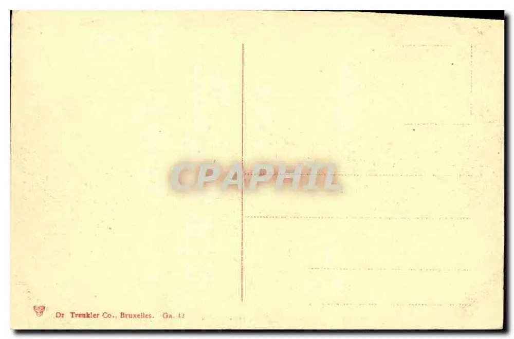 Gand — Castelo dos Condes — Dr Trenkler Co., Bruxelas, Ga. 42 - Verso