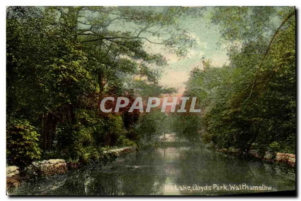 El Lago de Lloyds Park en Walthamstow — Publicado por C. Seaman, D 447/1046 - Anverso