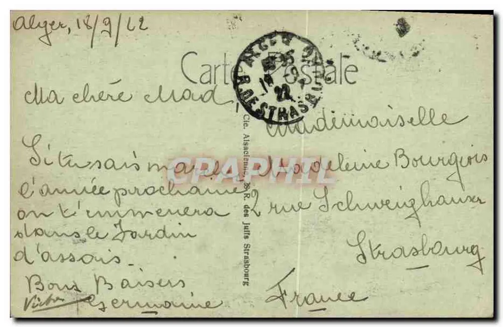 Argel — Jardim de Ensaios — CAP. — Edit. R. Dianon - Verso