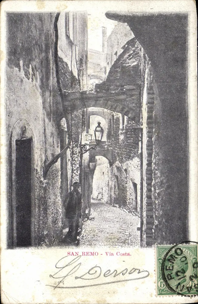 San Remo - Via Costa — G. Persson, wydawca - Awers