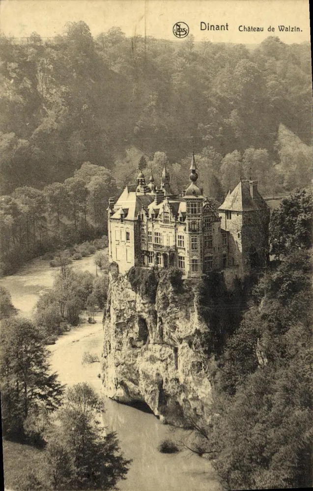 Dinant — Castelo de Walzin — Editor N. Bus, série 33, n° 40 - Frente