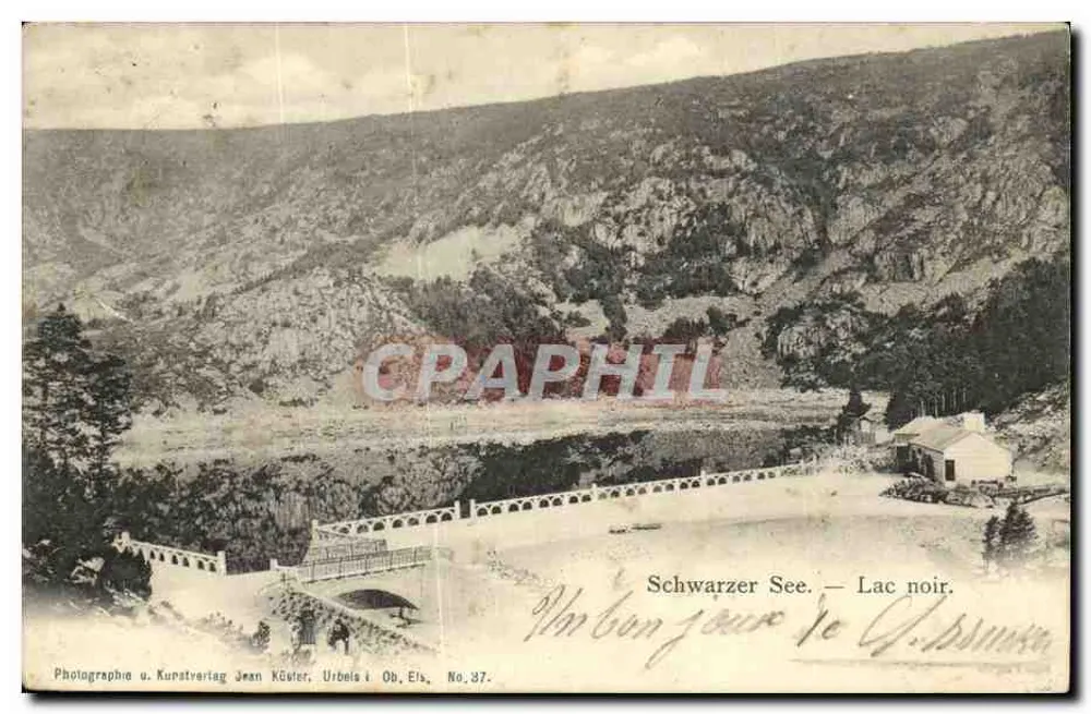 Lago Negro — Lac noir — Fotografia e Kunstverlag Jean Küster, Urbeis i. Ob. Els, No. 87 - Frente