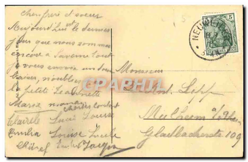 Forsthaus Hünenburg — casa florestal em uma colina florestada — editor não visível - Verso