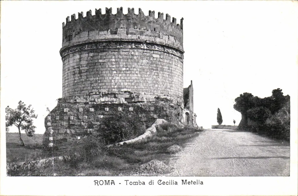 Roma - Tumba de Cecília Metella — editor Cartolina Postale Italiana - Frente