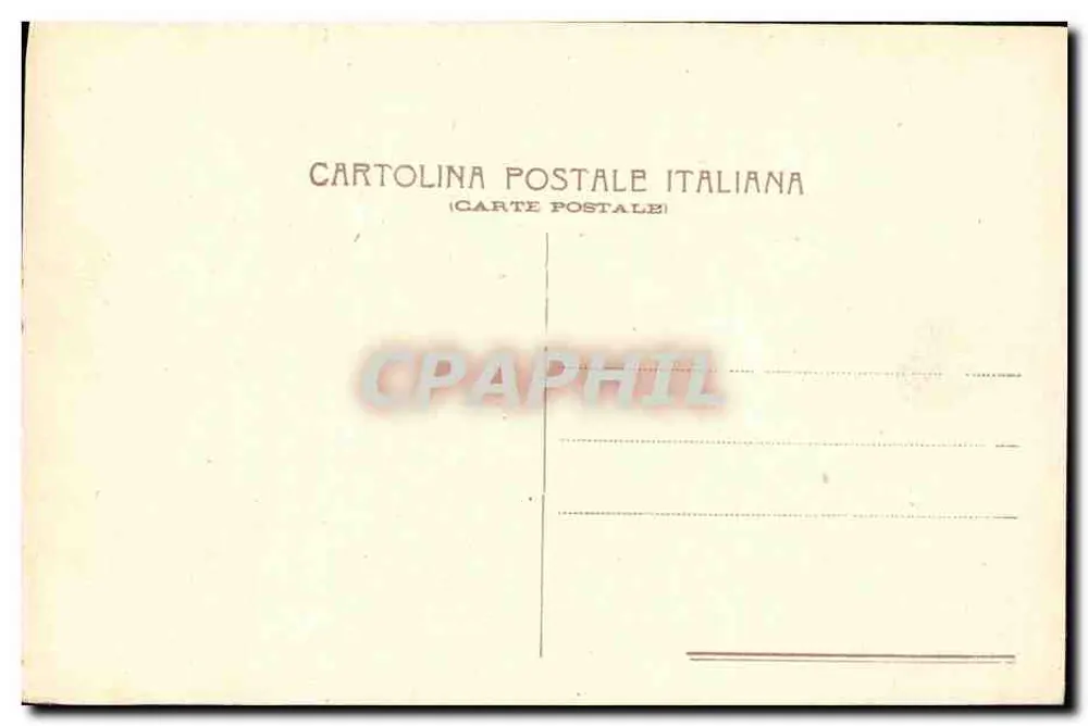 Cartolina postale italiana — editore Cartolina Postale Italiana — numero di serie non visibile - Verso